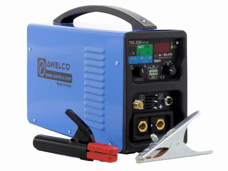 Poste à souder inverter Awelco TIG 200i HF Pulse - TIG DC - MMA - 200A - 230V - valise et kit