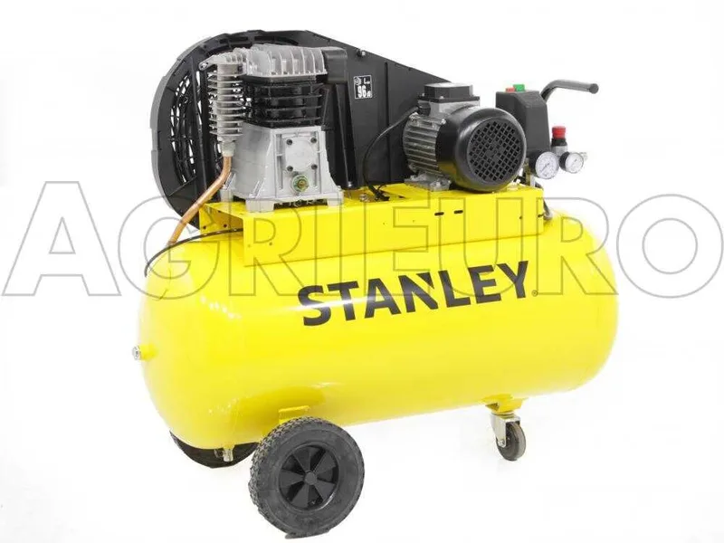 Stanley B 345/10/100 T - Compresseur d'air électrique triphasé à courroie - Moteur 3 CV - 100 L