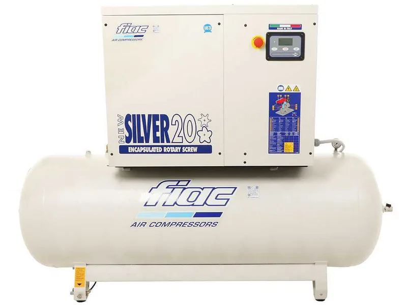 Fiac New Silver 20/500 - Compresseur rotatif triphasé à vis silencieux - Motore 20 HP