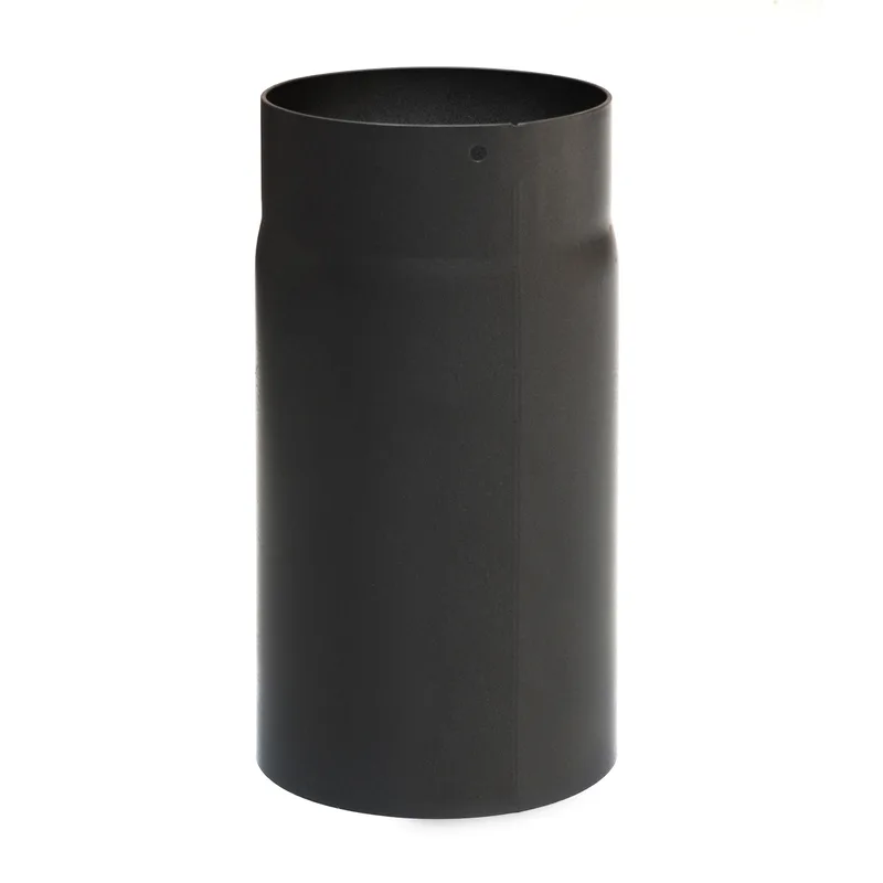 Raik Basic élément de longueur 120mm noir L:250mm pour tuyau de fumée / conduit de fumée