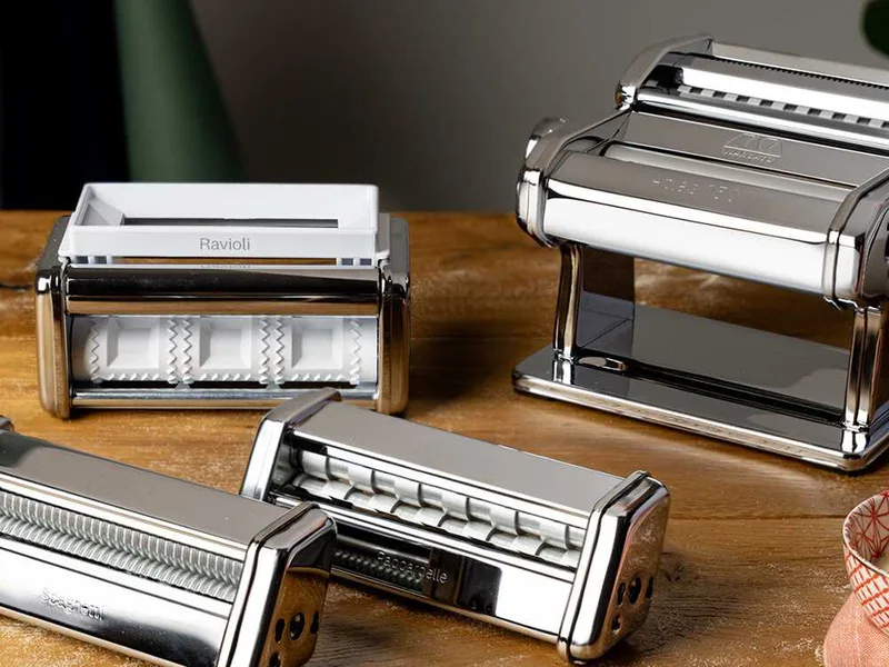 Marcato Atlas 150 Classic Set Multipast - Machine à pâtes manuelle en acier inox + 3 accessoires