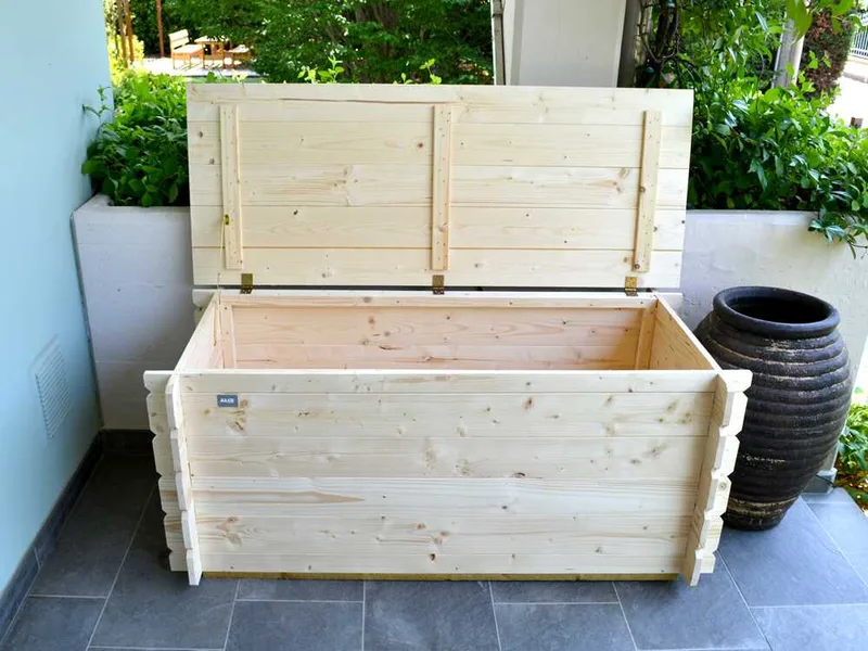 Alce Giove - Coffre à outils de jardin - 130 x 60 x 54 cm
