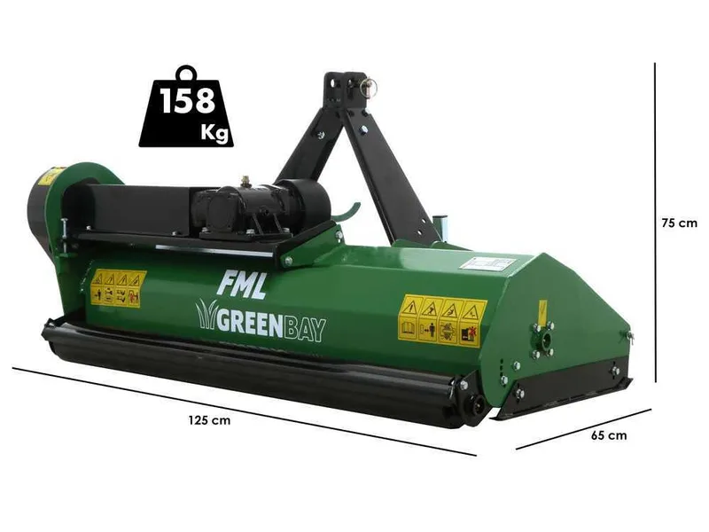 Greenbay FML 115 - Broyeur agricole pour tracteur - Série légère