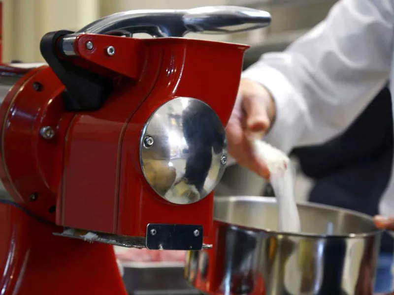 Fama TG12 Retrò - Hachoir à viande électrique - Râpe intégrée - Groupe de hachage en fonte - 230V