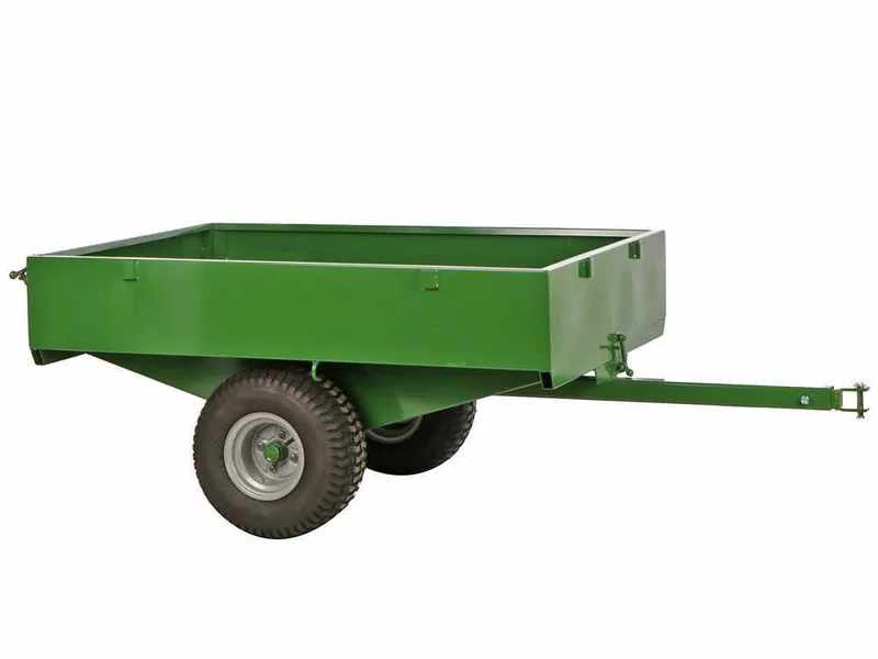 Francini FQ4 - Remorque en acier pour tracteur tondeuse - 120x90(h 25 cm)