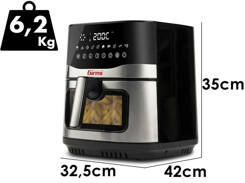 Girmi FG90 EcoFrit Premium - Friteuse à air chaud 9 L