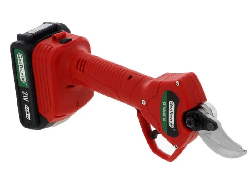 Sécateur électrique de coupe Geotech - MS 30 - 2 batteries 2 Ah et 18 V - Diamètre de coupe 30 mm