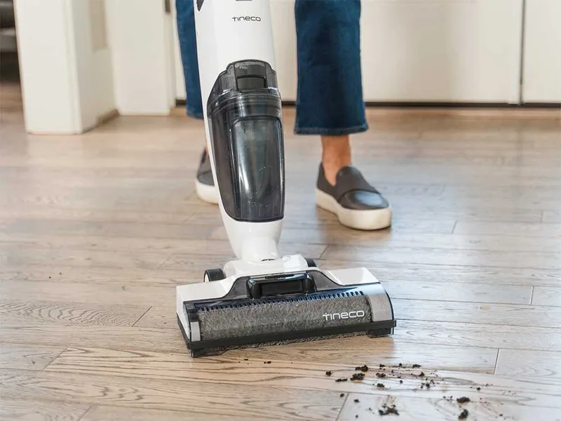 Tineco iFloor 2 Plus - Nettoyeur de sols à batterie 3 en 1 : lave, sèche et aspire