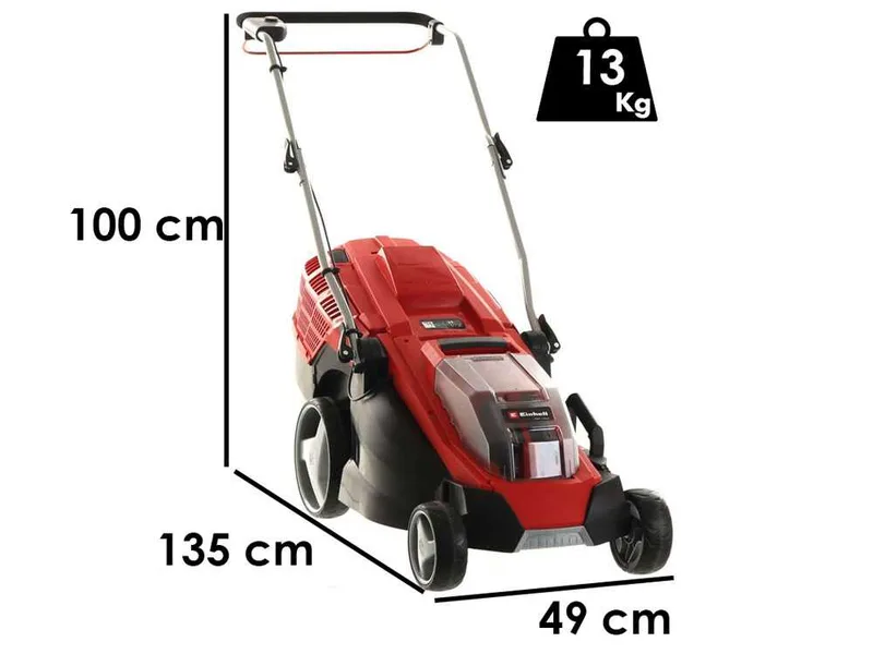 Tondeuse électrique à batterie Einhell GE-CM 36/43 Li - avec starter kit 2 batteries 18V/4ah et chargeur