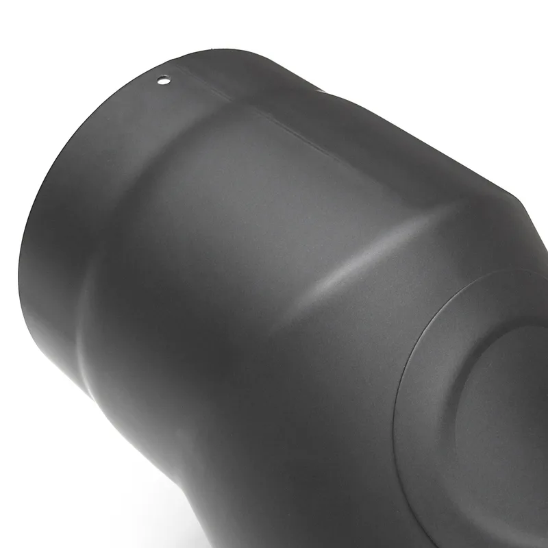 Raik Basic coude de tuyau de fumée 160mm gris fonte 90° avec porte pour tuyau de fumée / conduit de fumée