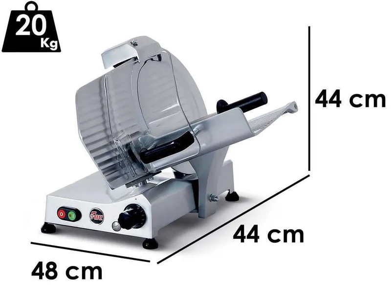 Trancheuse électrique FAC F 300 R - Lame de 300 mm - Corps en Alliage d'aluminium anodisé - Affûteur fixe