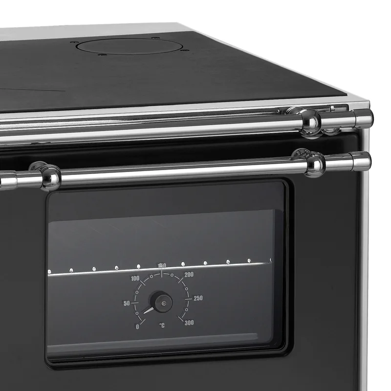 Westminster K76-70 cuisinière à bois acier noir, droite
