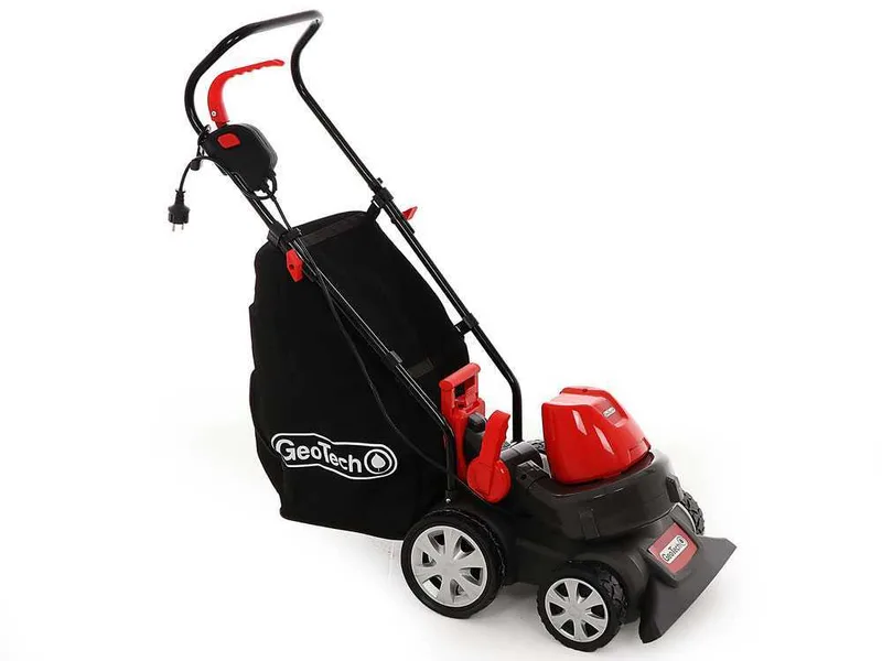 GeoTech LV 200 E Aspirateur de feuilles à roues - moteur électrique 1600W - Bac 45L - Souffleur
