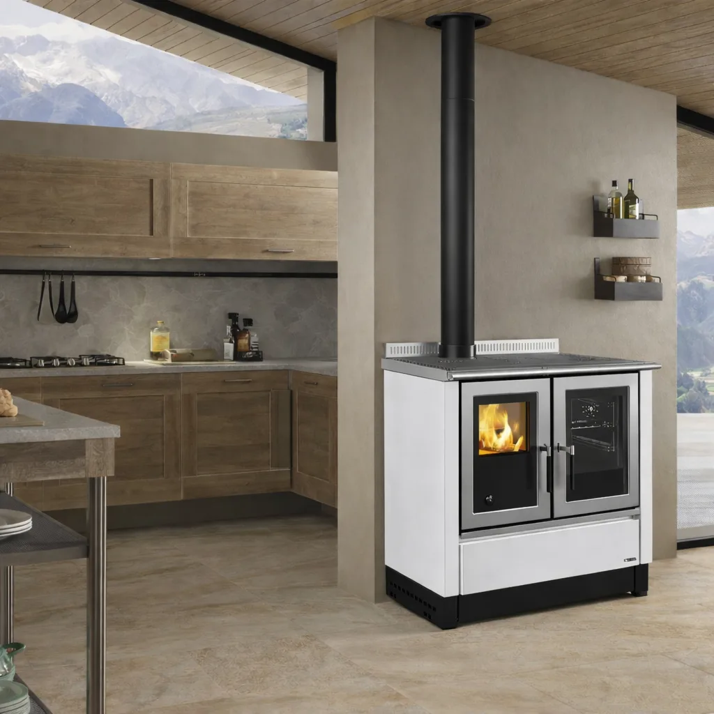 La Nordica VENEZIA.16 - Blanc cuisinière à bois