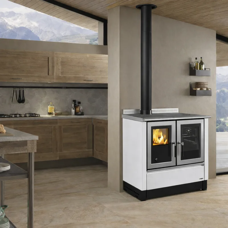 La Nordica VENEZIA.16 - Blanc cuisinière à bois
