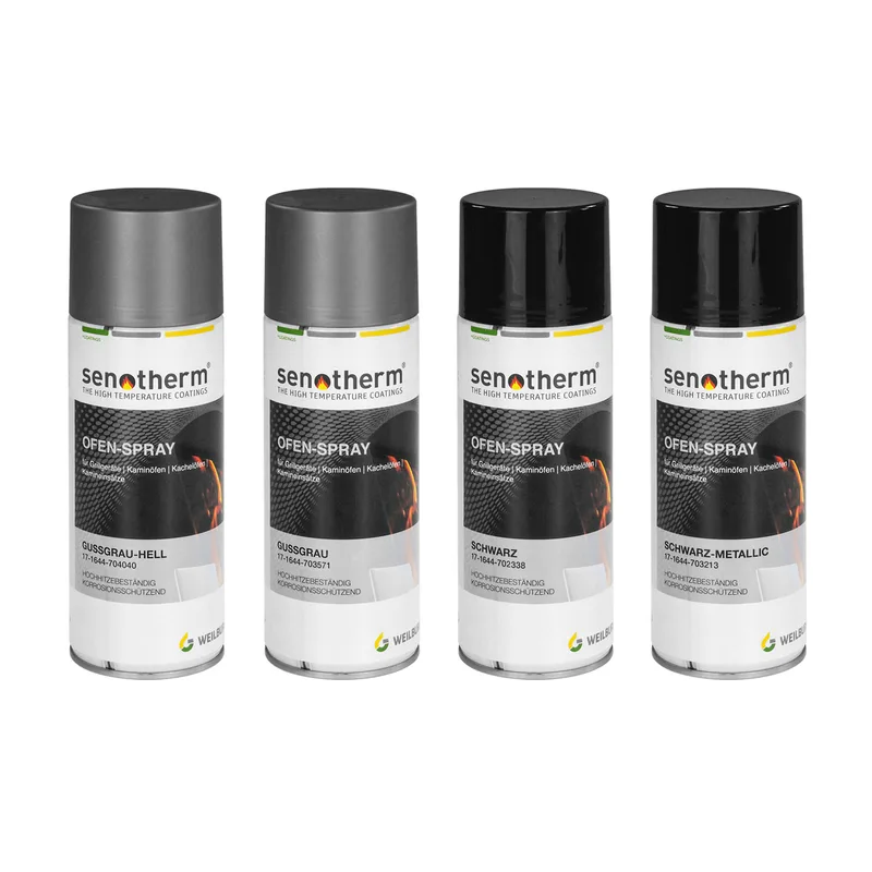 Raik Spray pour poêle en aérosol 400 ml Senotherm Gris fonte