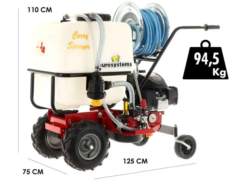 Brouette motorisée de pulvérisation Eurosystem Carry Sprayer avec moteur Honda GCVx170