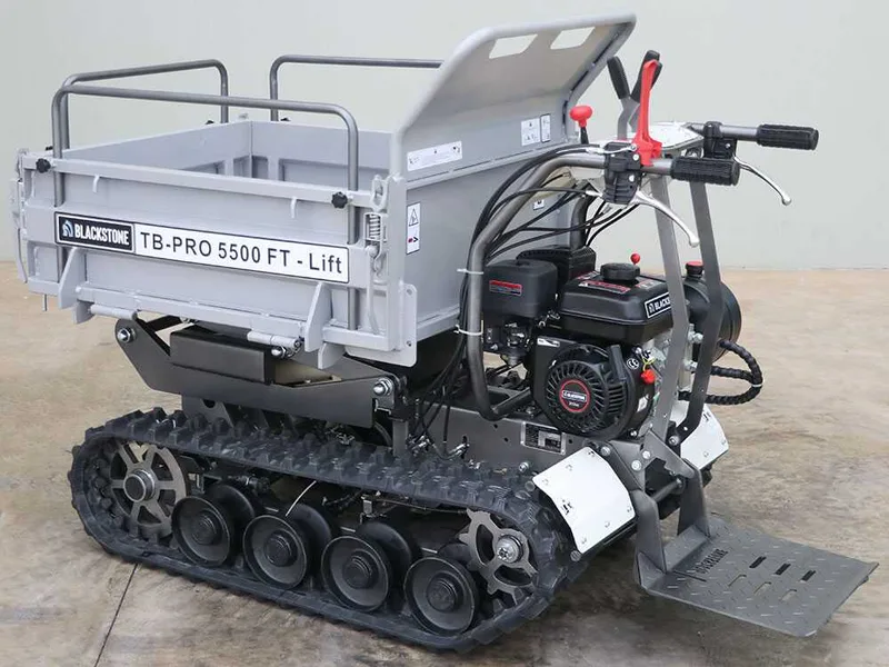 Brouette à moteur Blackstone TB-PRO 5500 FT-Lift - Benne relevable à pantographe