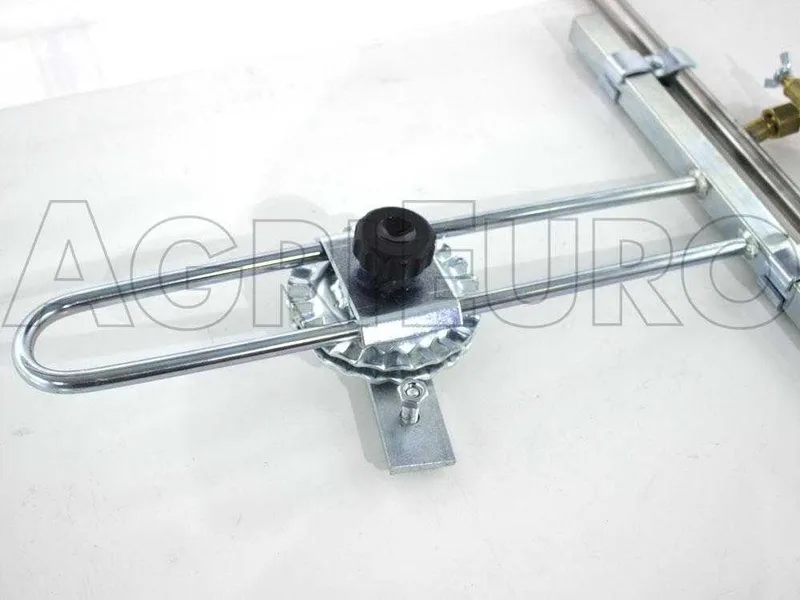 Couple de rampes inox de désherbage à Jets papillon laiton 4+4 équipé de supports INOX