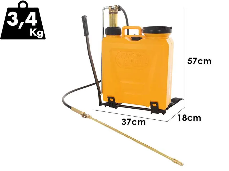 Volpi UNI 12L 81PSF - Pompe de pulvérisation manuelle - À dos - Avec lance en laiton