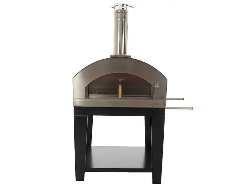 Rossofuoco Campagnolo - Four à bois d'extérieur avec chariot - Noir