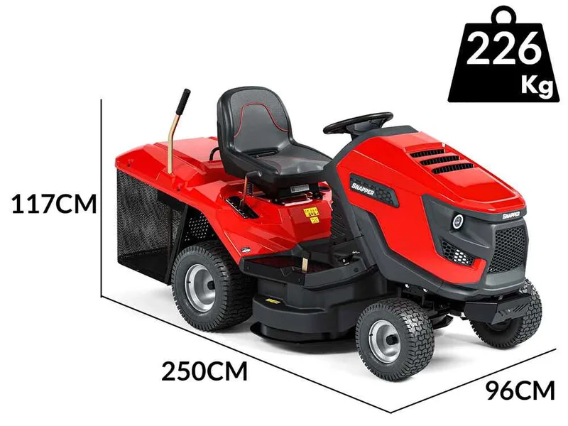 Snapper RPX92 - Tracteur tondeuse - Briggs&Stratton 656cc - Bac de ramassage