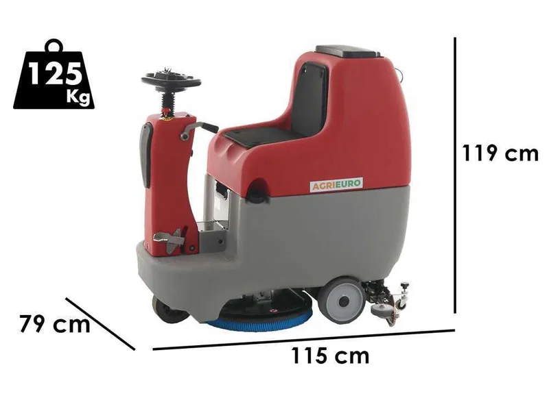Autolaveuse à batterie sans-fils U.B. LP-550-B - 3 en 1 : lave, sèche et aspire