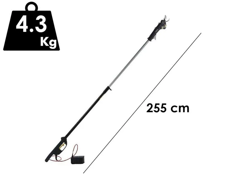 Zanon Viper SV 45 - Sécateur électrique de taille sur perche - 50.4V 3.2Ah - 175/255 cm - Diamètre de coupe 45 mm