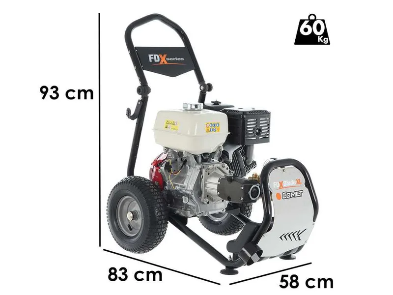Nettoyeur haute pression Comet FDX Blade XL 13.15 - Moteur Honda GX 390 - 12 HP - 310 Bar