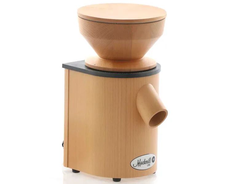 Mockmill Lino 200 - Moulin à farine en bois avec meules en pierre - 600W