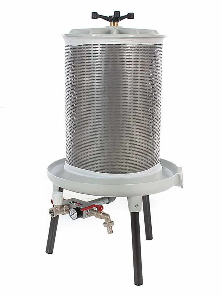 Grifo PEW80 - Pressoir hydraulique pour fruits 80 L – Cuve en acier inoxydable