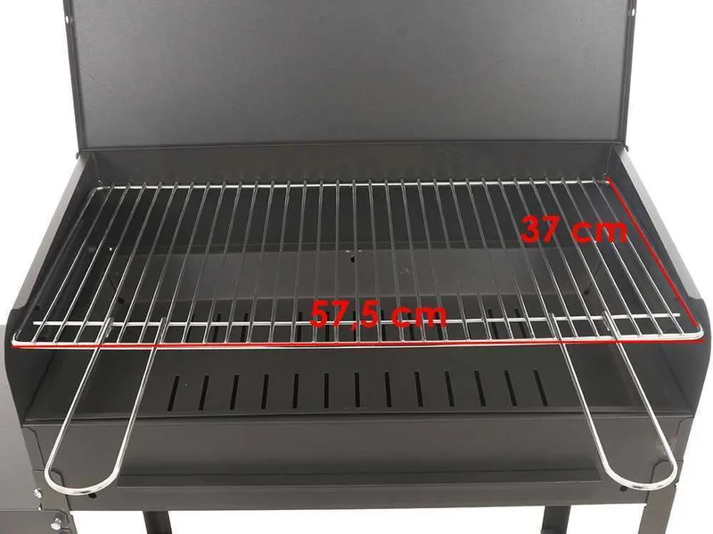 Mille Vanessa Small - Barbecue à charbon en fer artisanal - 47,5x37 cm
