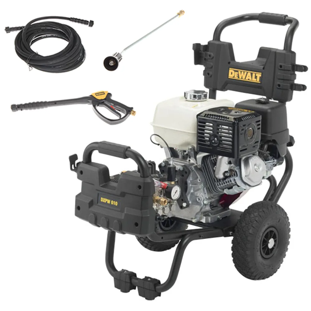 DeWalt DXPW 011E - Nettoyeur haute pression thermique professionnel - 250 bar max - 900 l/h - moteur Honda GX 390