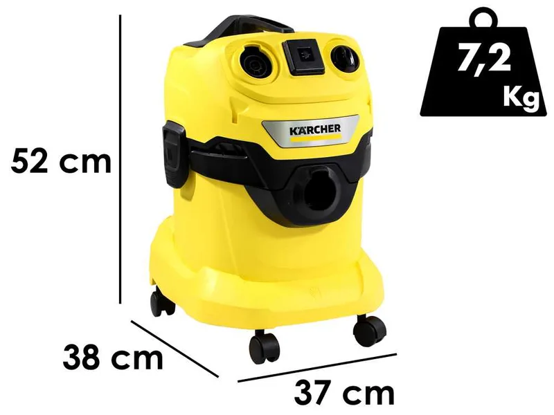 Karcher WD 4 P V-20/5/22 - Aspirateur multifonctions Karcher - Cuve en plastique de 20 litres