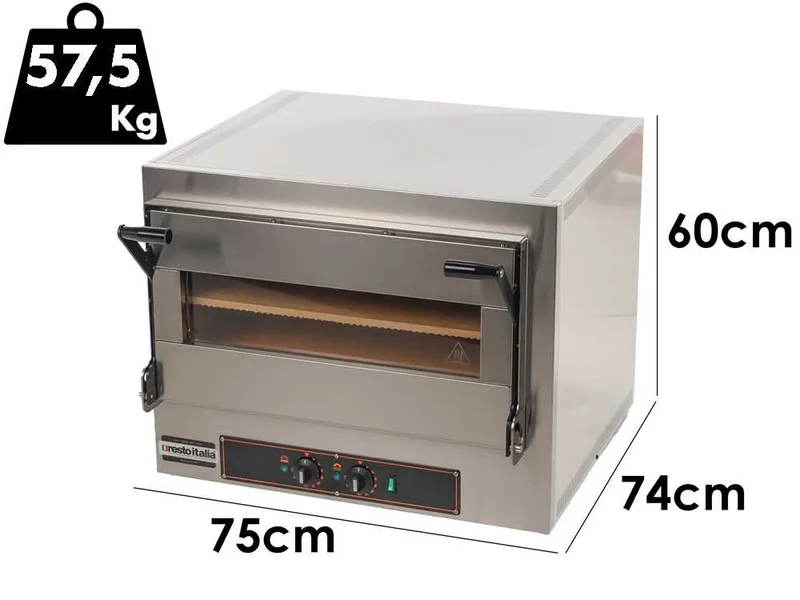 Resto Italia KUBE 1 H - Four électrique à pizza - 2 étages