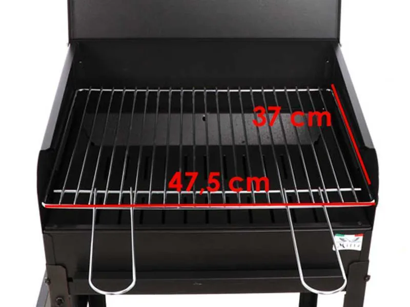 Mille Polifemo Small - Barbecue à charbon en fer artisanal - 47,5x37 cm