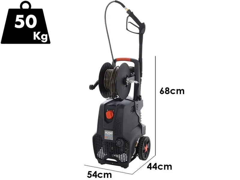 Comet K250 11/160 M EXTRA - Nettoyeur haute pression professionnel à eau froide avec enrouleur - 160 bar - 660 l/h