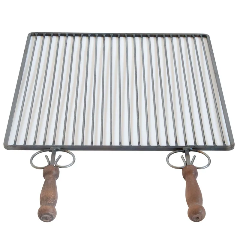 Cruccolini - Grille en fer - Poignées en bois anti-brûlures