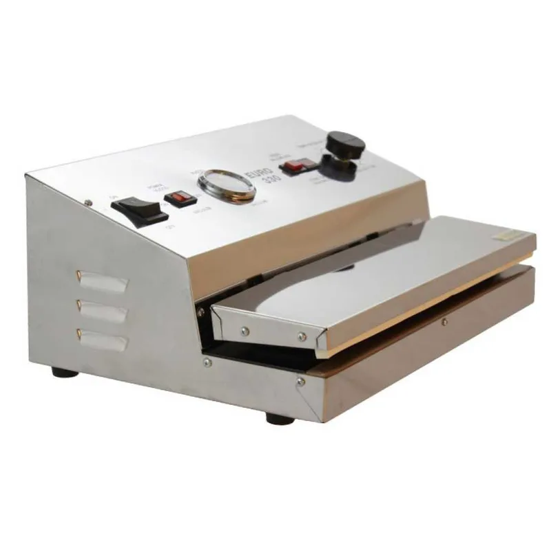 Machine sous vide manuelle en acier Euro 330 INOX - Barre de soudure 33 cm