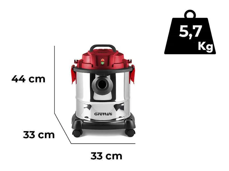 G3 Ferrari Fusto Red - Aspirateur eau et poussière - Bidon 20 L