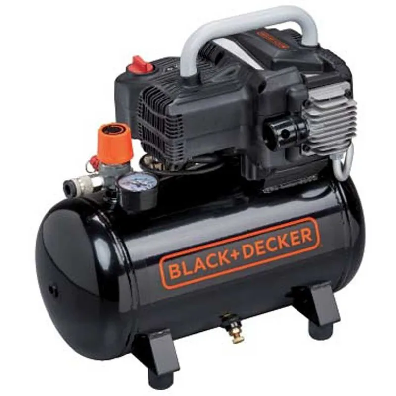 Black & Decker BD195 12 NK - Compresseur d'air électrique portatif monophasé, oil-less - Moteur 1.5 CV - 12 L