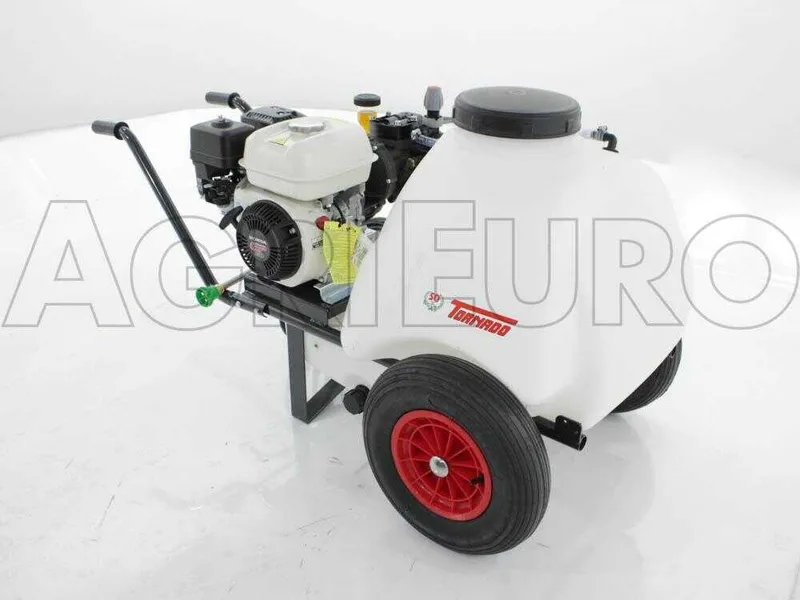 Groupe motopompe de pulvérisation Comet APS 41 - Honda GP 160 et chariot avec cuve 120 L avec crochet