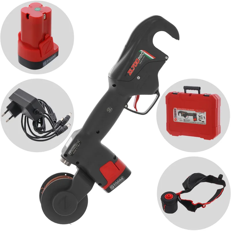 Zanon ZL 700 PRO - Lieuse de vigne électrique sans fil à batterie - 16,8 V 2,5 Ah