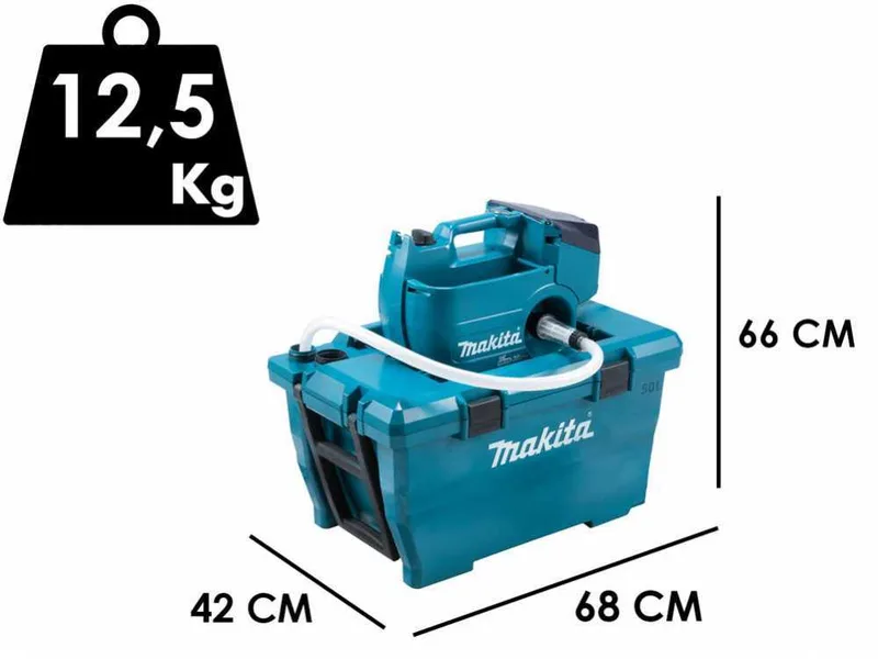 Nettoyeur haute pression à batterie avec cuve Makita DHW080ZK - 2x 18V 5Ah