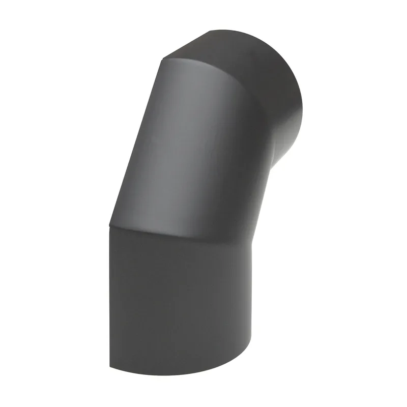 Raik Basic écran thermique 130mm gris fonte latéral pour coude en 3 parties 90° pour tuyau de fumée / conduit de fumée