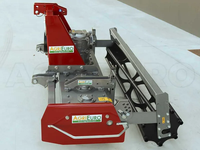 Herse rotative RH190 - largeur de travail 190 cm - 18 lames série médium - Rouleau à cage