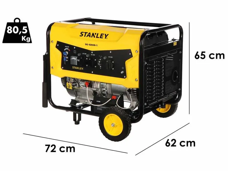 Stanley SG 4200B-1 - Groupe électrogène monophasé AVR - 4.3kW monophasé