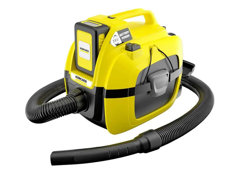 Karcher WD 1 - Aspirateur multifonction à batterie 18V 2.5Ah - solides, liquides et souffleur