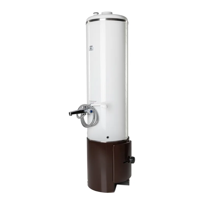Wittigsthal Chauffe-bain sans pression 100L complet – chauffe-eau blanc, foyer brun, MB