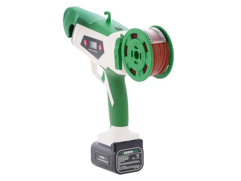 GreenBay TopTie 860 - Lieuse de vigne à batterie - 2 x 14,4 V 2 Ah